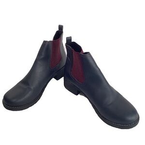 Eastland Navy Leather Chelsea Boots